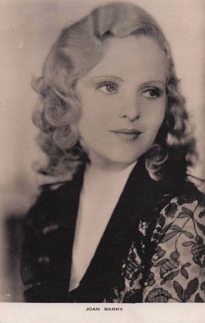 Joan Barry Film Weekly Vintage Actress PB Real Photo Postcard