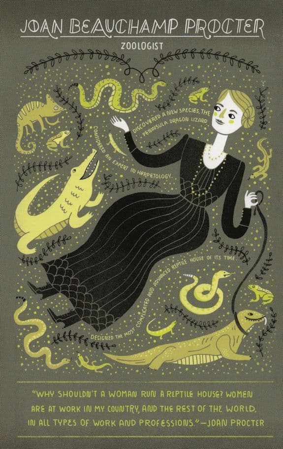 Joan Beauchamp Procter Zoologist Zoological Society of London Postcard