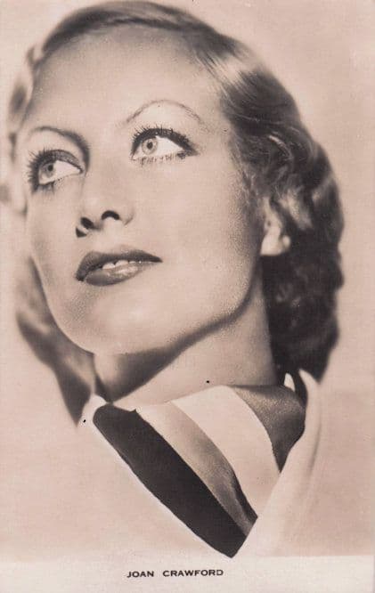 Joan Crawford Film Weekly Vintage Actress Real Photo PB Postcard