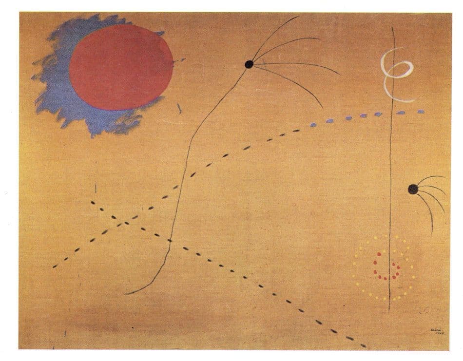 Joan Miro Le Cri Painting Postcard