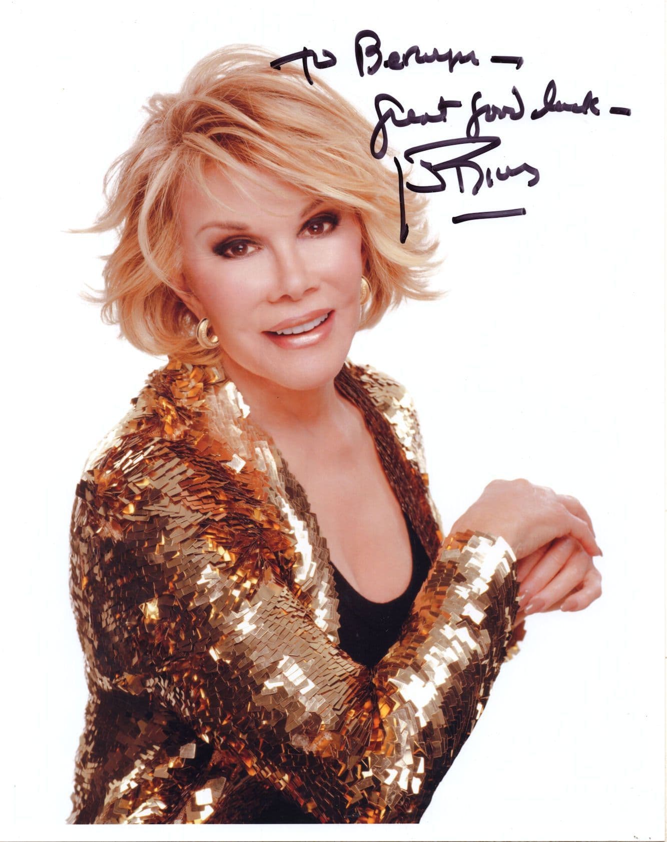 Joan Rivers Comedian 10x8 Hand Signed Photo