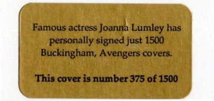 Joanna Lumley The New Avengers Cult TV RARE Hand Signed FDC