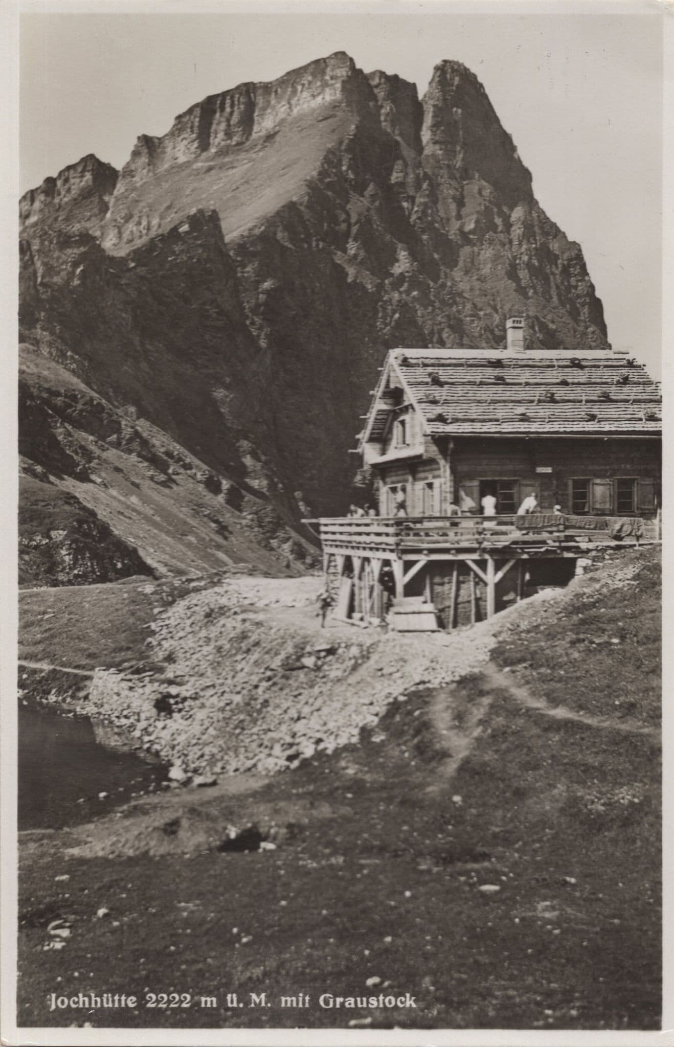 Jochbutte Graustock Switzerland Old RPC Real Photo Postcard