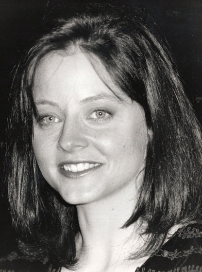 Jodie Foster Film Actress Vintage 8x6 Misprint Rare 1990 London Press Photo