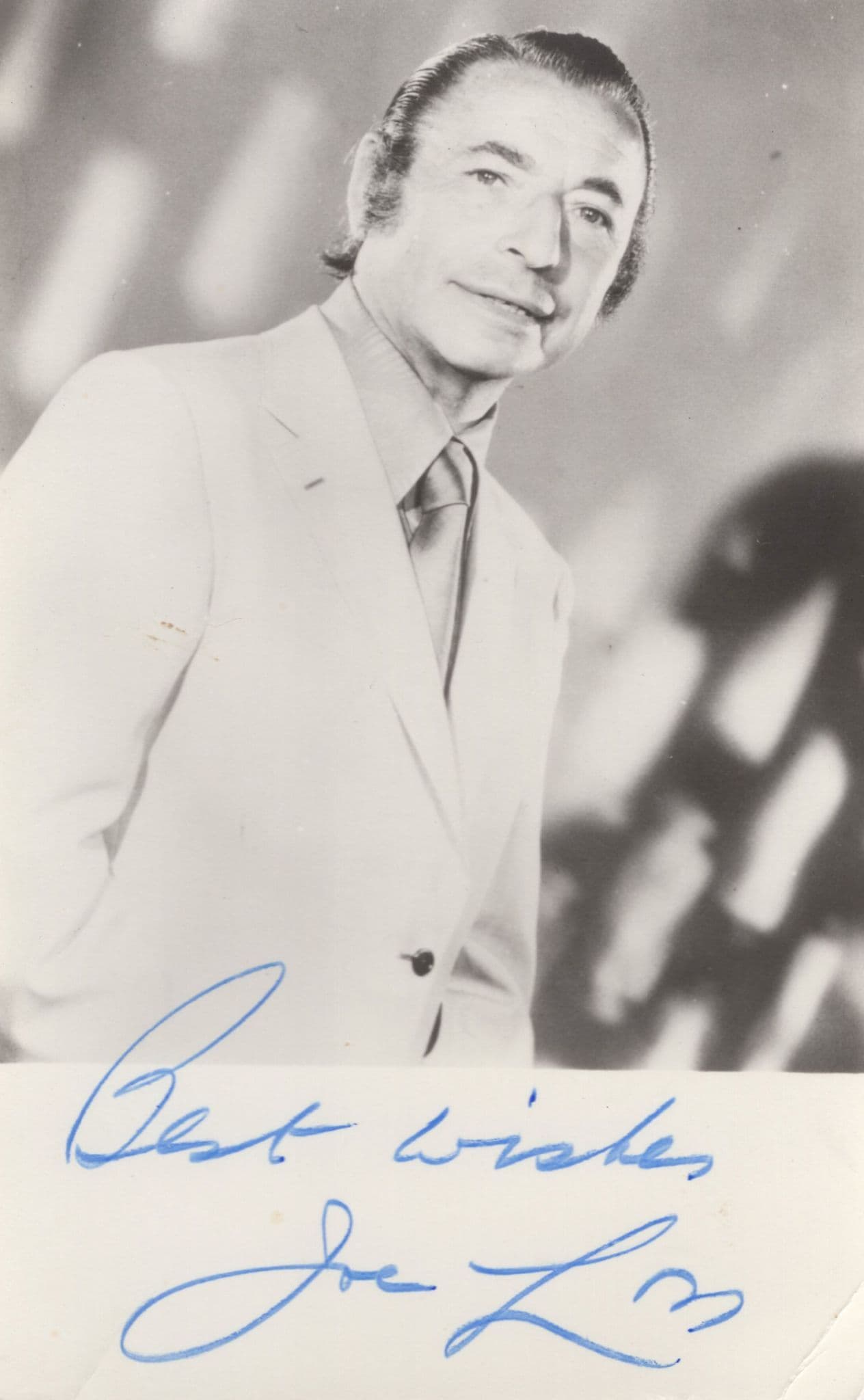 Joe Loss Big Band Conductor 1970s Hand Signed Photo