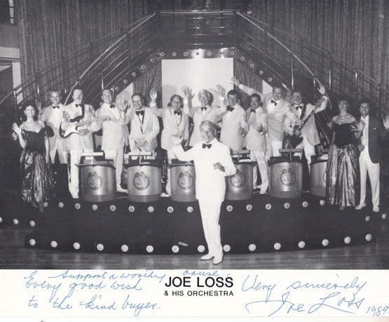 Joe Loss Hand Signed Charity Support Large Photo & Message