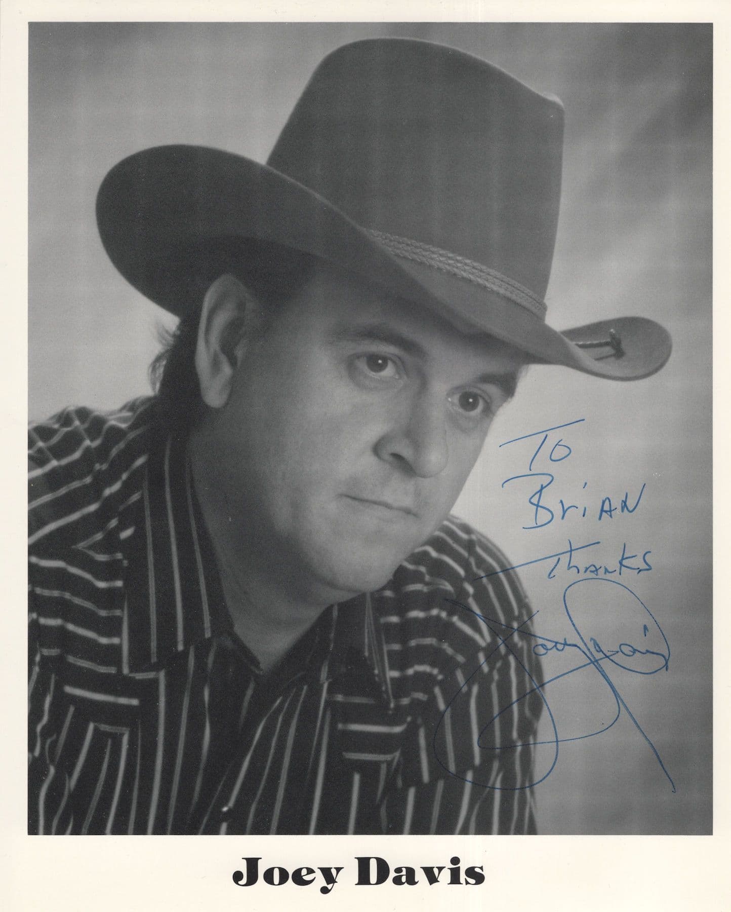 Joey Davis American Country & Western Singer 10x8 Hand Signed Photo