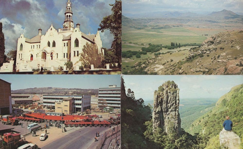 Johannesburg SAR Travel South African Air 4x Advertising Postcard s