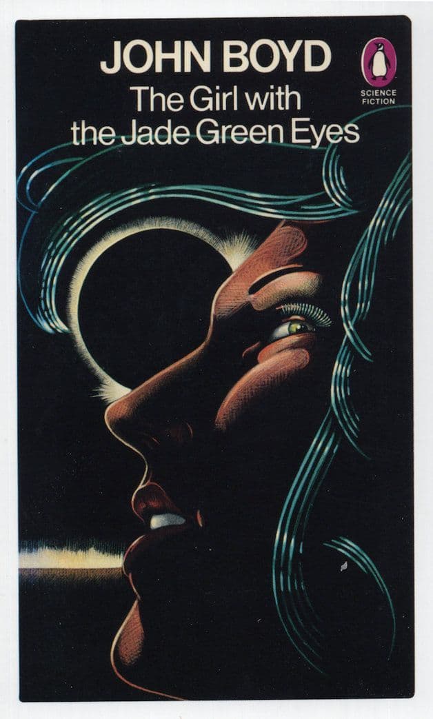 John Boyd The Girl With The Jade Green Eyes 1979 Book Postcard