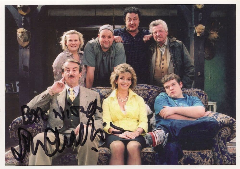 John Challis The Green Green Grass Hand Signed Official Cast Card Photo