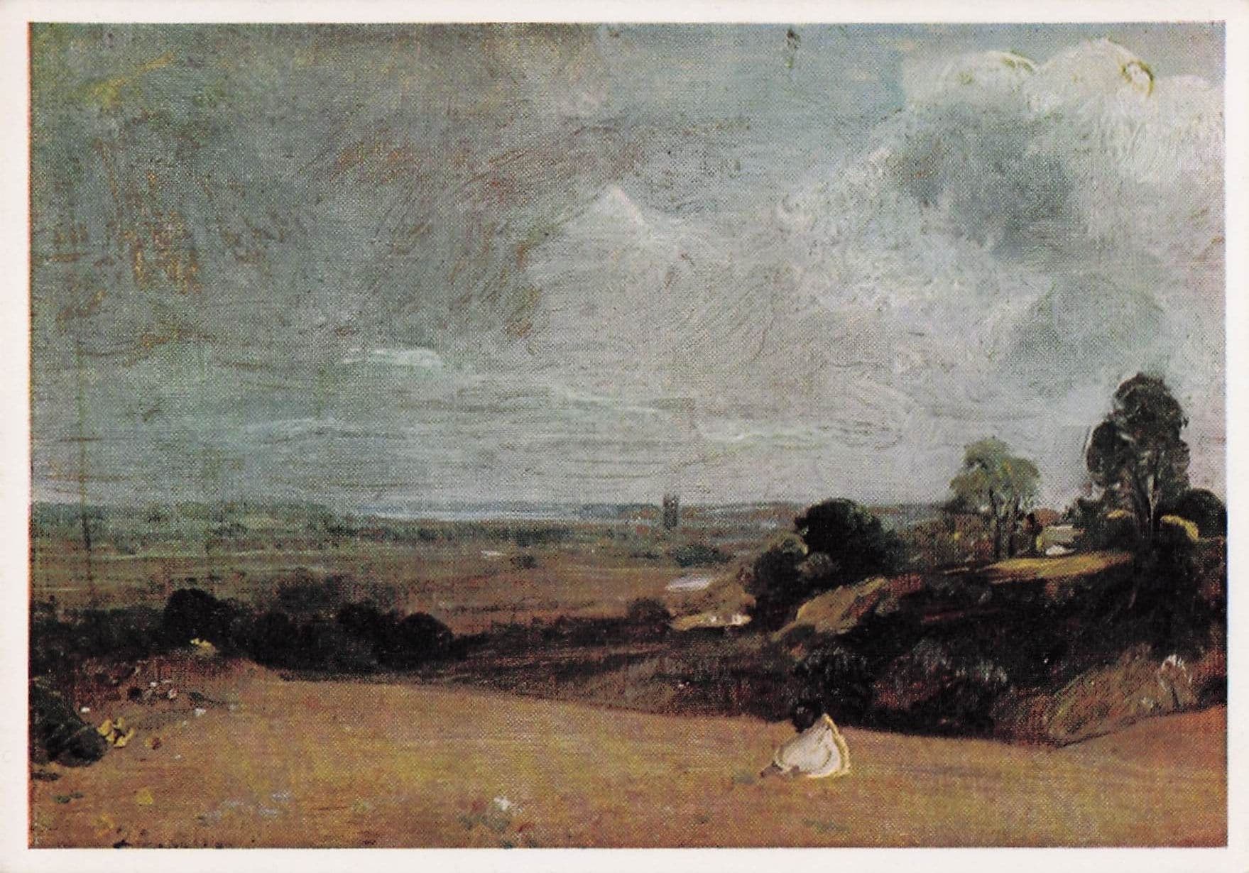 John Constable Dedham From Langham Essex Tate Gallery Painting Postcard