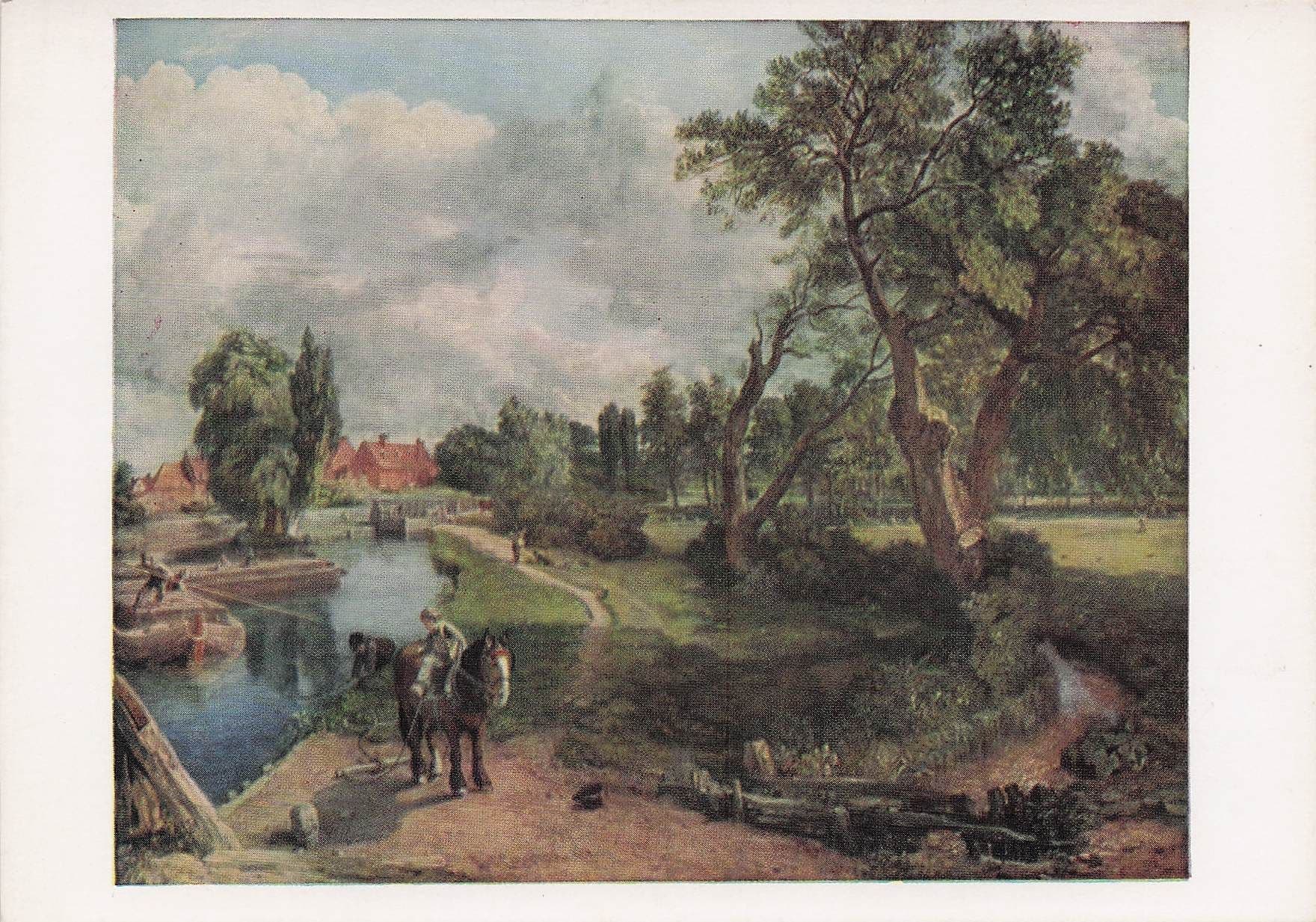 John Constable Flatford Mill Tate Gallery Painting Postcard