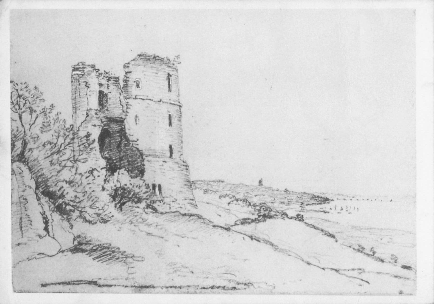 John Constable Hadleigh Castle Tate Gallery Painting Postcard