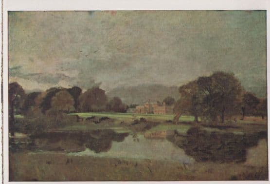 John Constable Malvern Hall Warwickshire National Gallery Painting Postcard