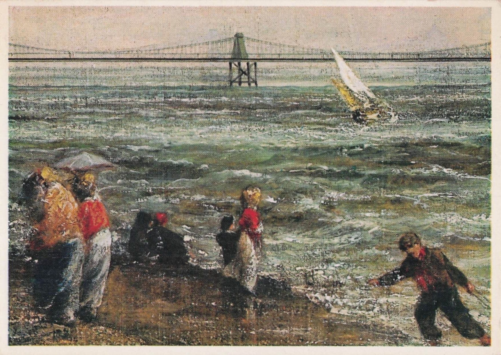 John Constable The Chain Pier Brighton Tate Gallery Painting Postcard