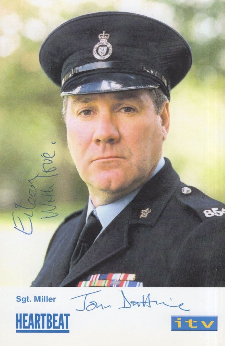 John Duttine Sgt Miller Heartbeat Hand Signed Cast Card Photo