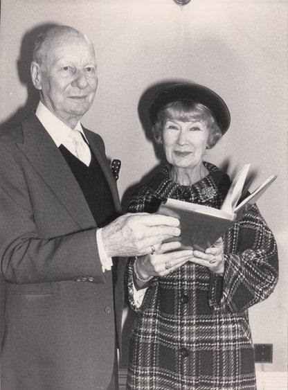 John Gielgud & Peggy Ashcroft Vintage Large Press Photo
