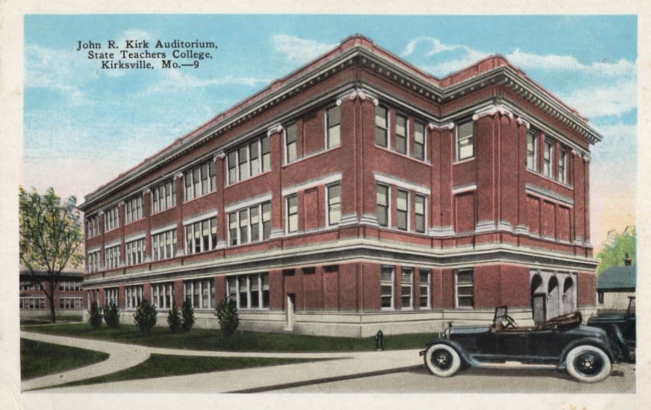 John Kirk Auditorium Kirksville Teachers College USA Old Postcard