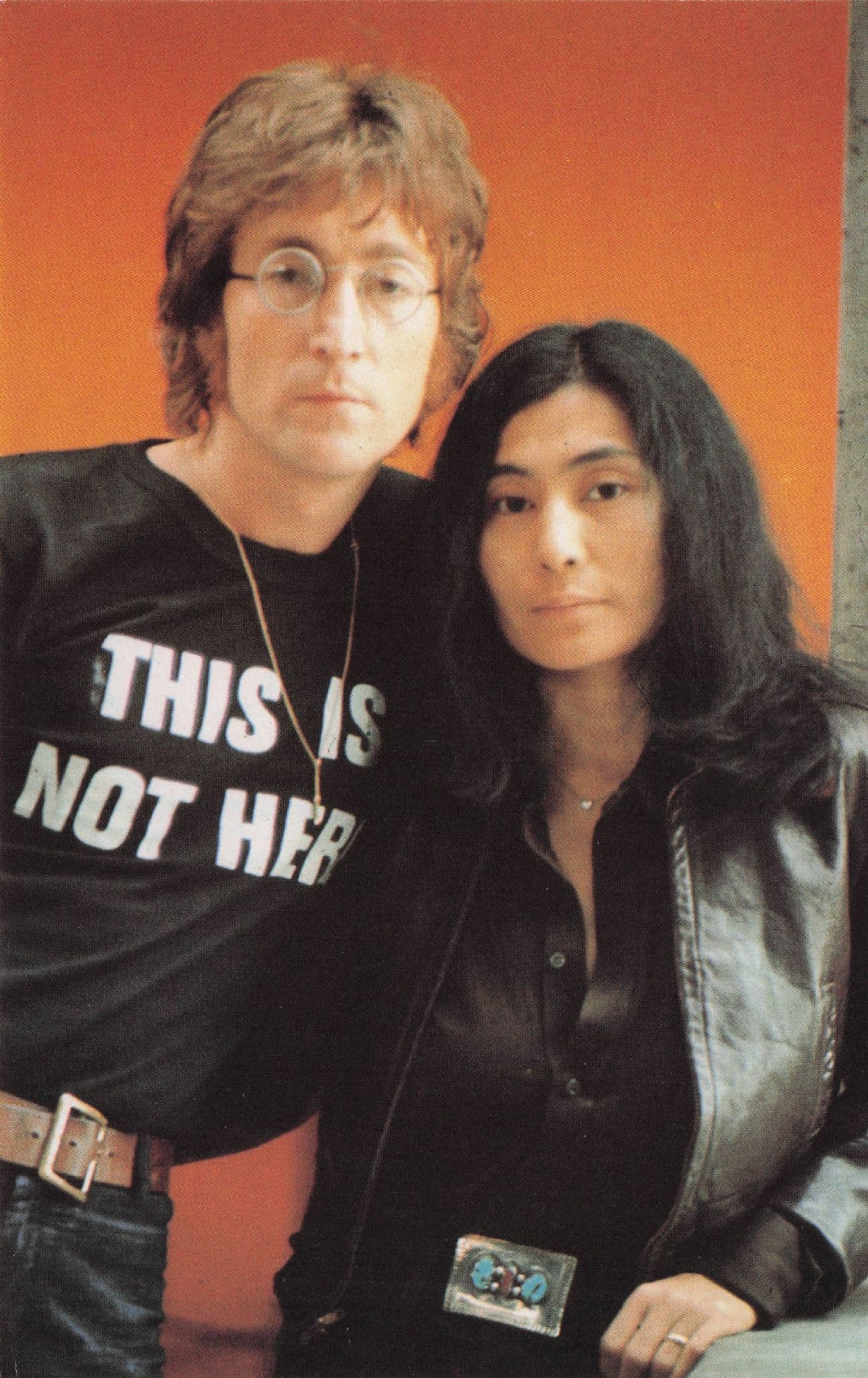 John Lennon & Yoko Ono The Beatles Rare 1981 USA Postcard
