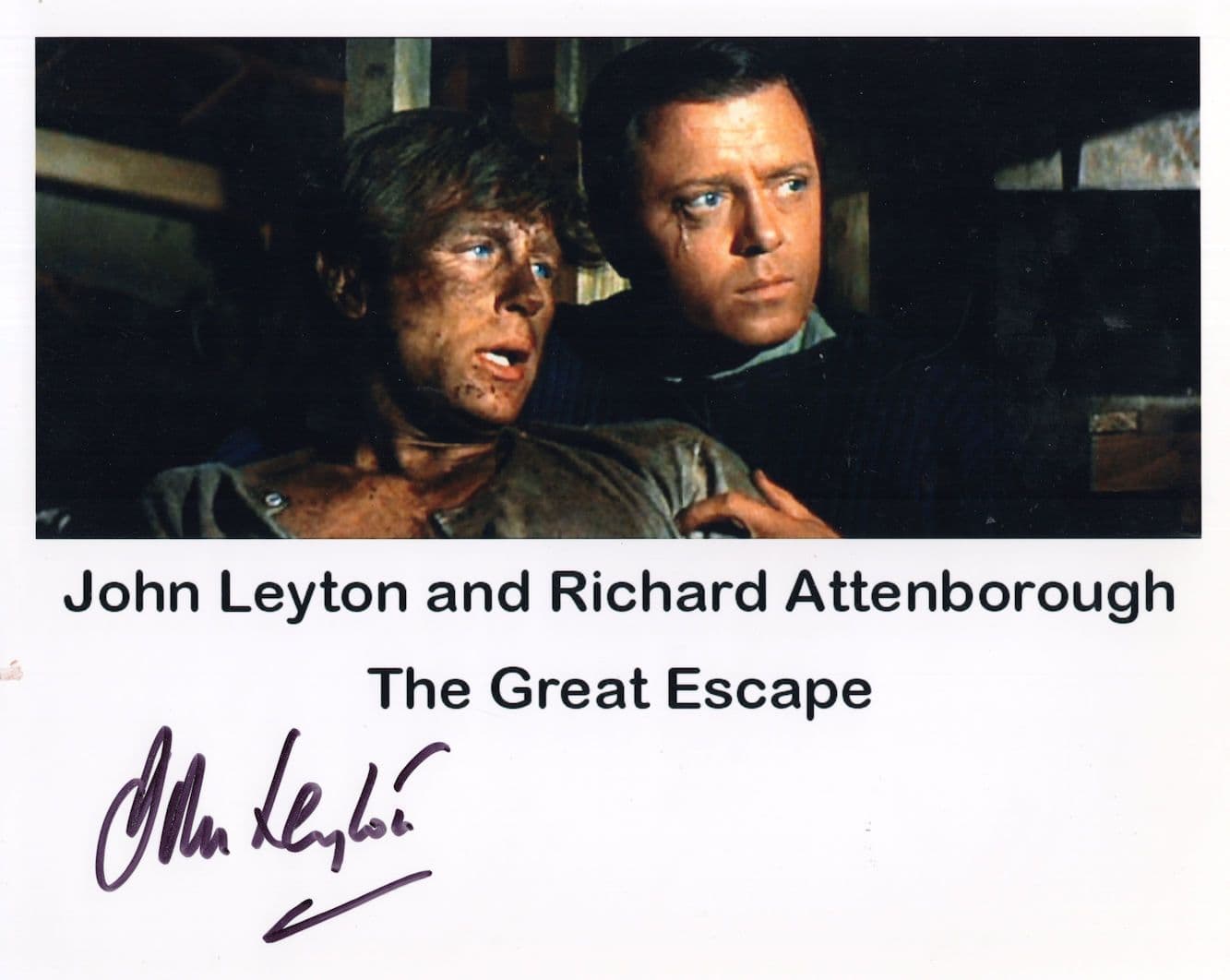 John Leyton The Great Escape Large 10x8 Hand Signed Photo