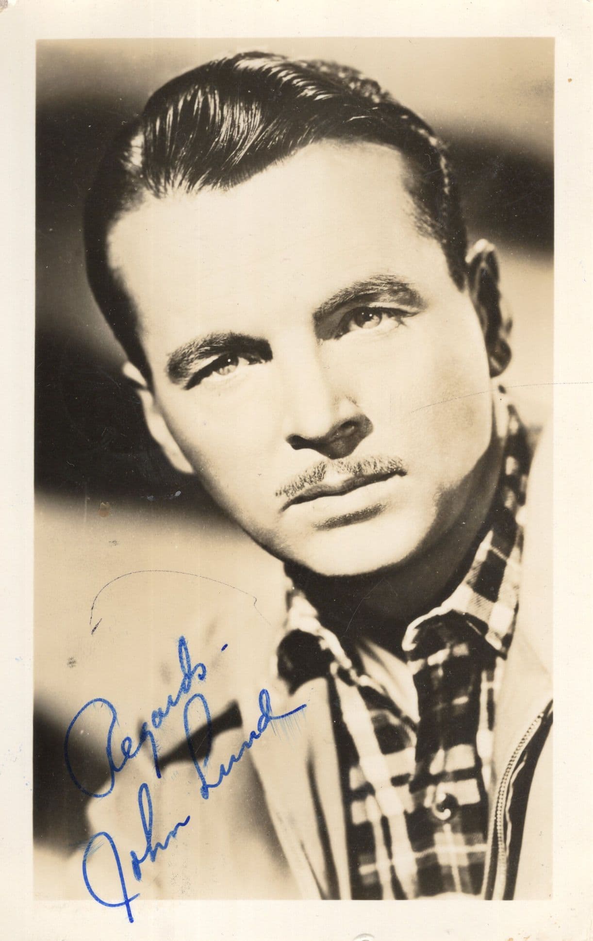 John Lund Film Star Antique Hand Signed Photo Sent Direct By Actor