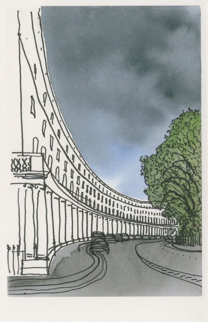 John Nash Park Crescent South Regents Park London Painting Postcard