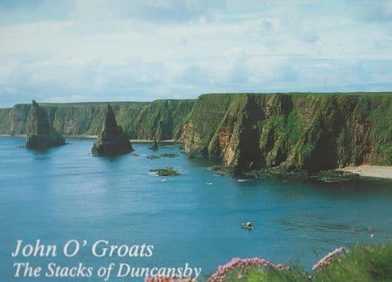 John O Groats The Stacks Of Dunscansby Scottish Postcard