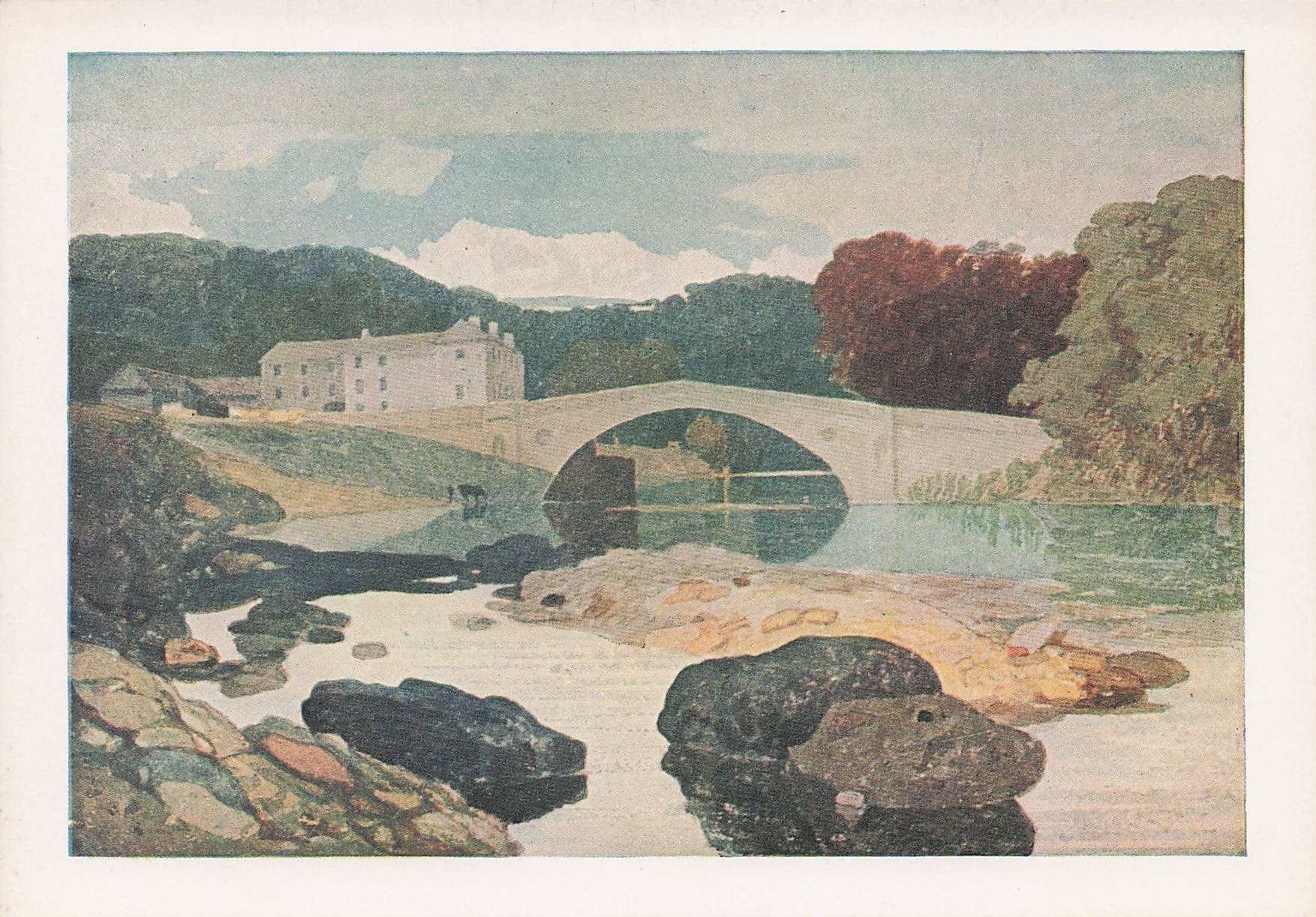 John Sell Cotman Gretna Bridge Painting Postcard