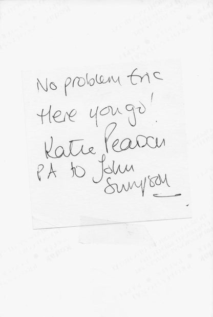 John Simpson BBC News Reporter Hand Signed Photo