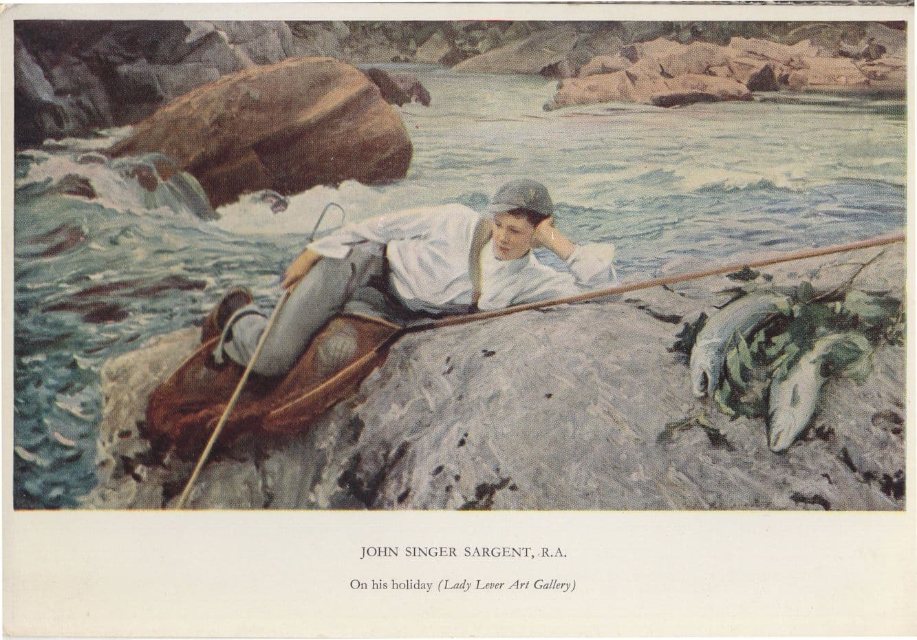 John Singer Sergeant On His Holiday Norway Painting Postcard