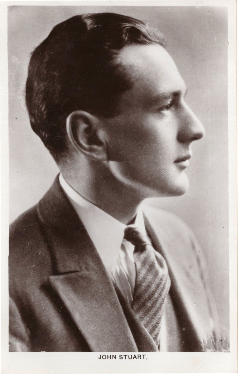 John Stuart Hollywood Film Actor Real Photo Postcard