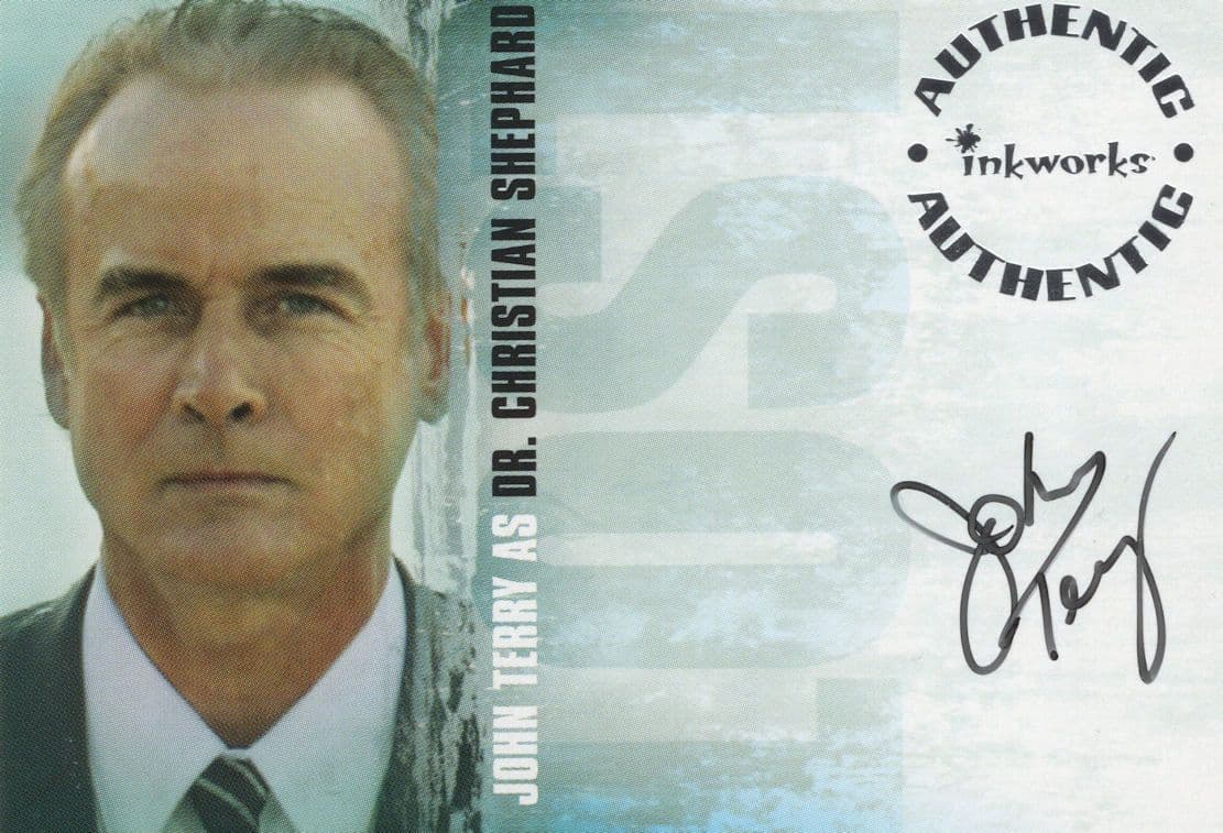 John Terry Lost TV Show Hand Signed Autograph Photo Card