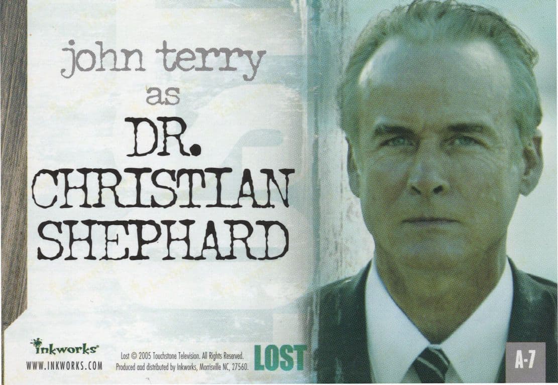 John Terry Lost TV Show Hand Signed Autograph Photo Card