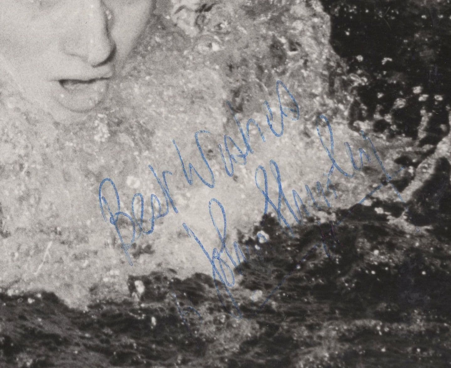John Thurley 1960s Olympic Games Swimming Hand Signed Photo