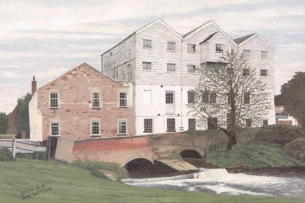 John Watson Buxton Mill Norfolk Painting Postcard