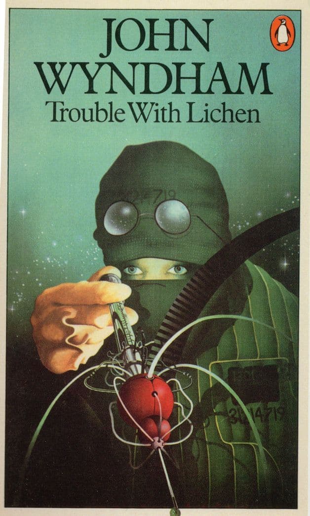 John Wyndham Trouble With Lichen 1979 Book Postcard