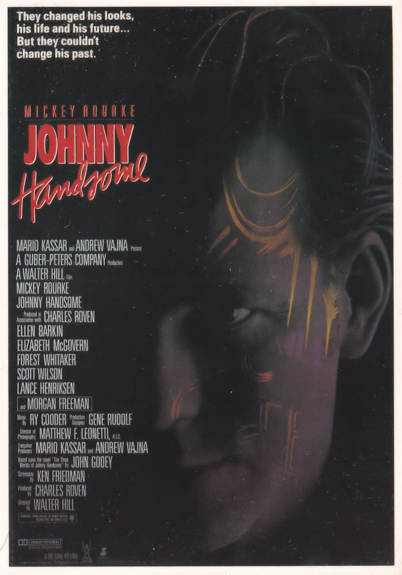 Johnny Handsome Mickey Rourke French Film Cinema Poster Postcard