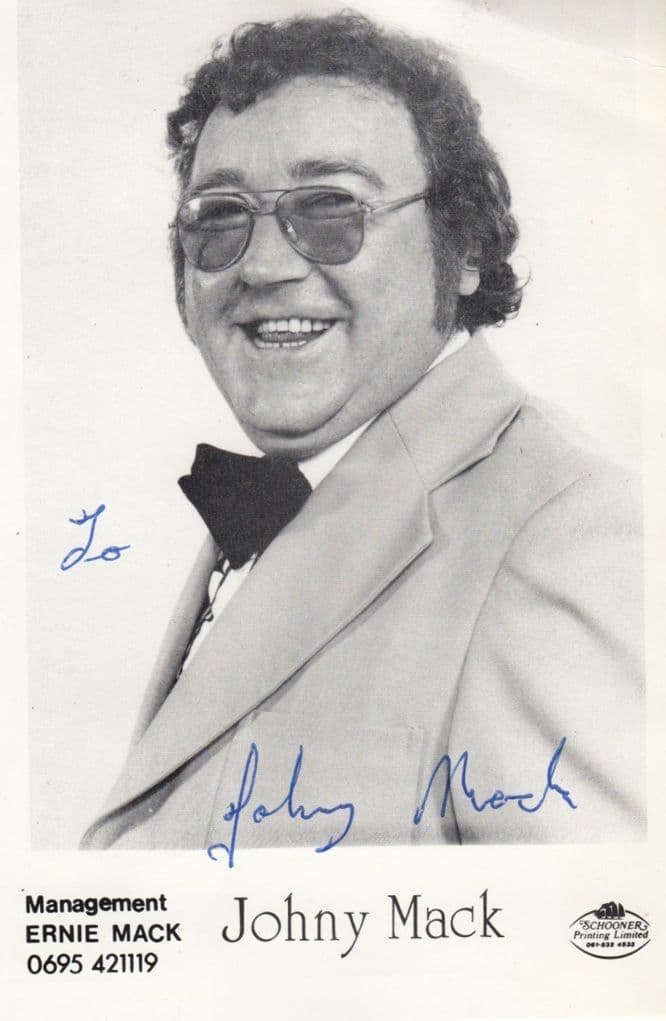Johnny Mack Ernie Agency Hand Signed Photo  Cast Card