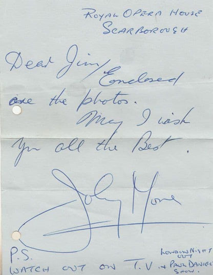 Johnny More TV Impressionist Paul Daniels Show Hand Signed Photo LOTS