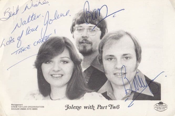Jolene With Part Two Country & Western Group Full Hand Signed Photo