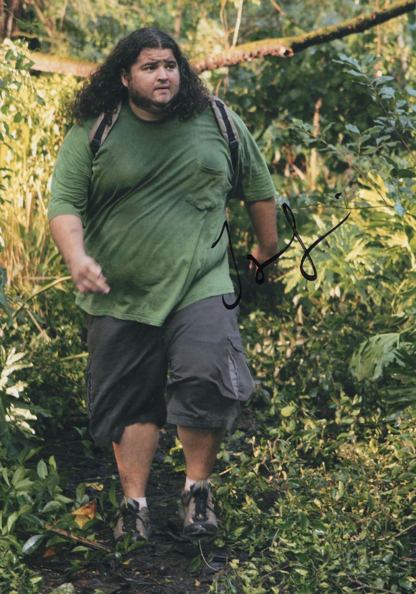 Jorge Garcia Hurley Lost TV Show Giant 12x8 Hand Signed Photo