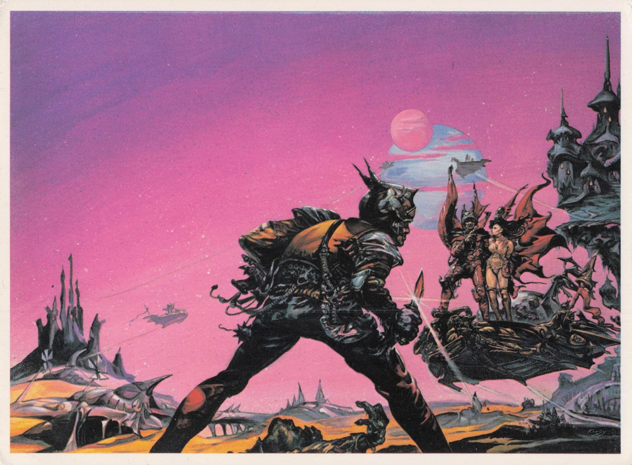 Josh Kirby Of Discworld Haven Of Darkness Arrow Book Sci Fi Postcard
