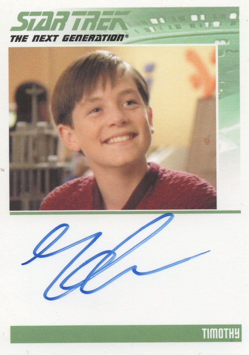 Joshua Harris as Timothy Star Trek Hand Signed Autograph Photo Card