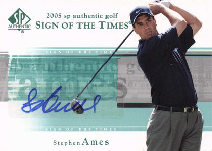 Stephen Ames Sign Of The Times Golf 2005 Hand Signed Autograph Photo Card