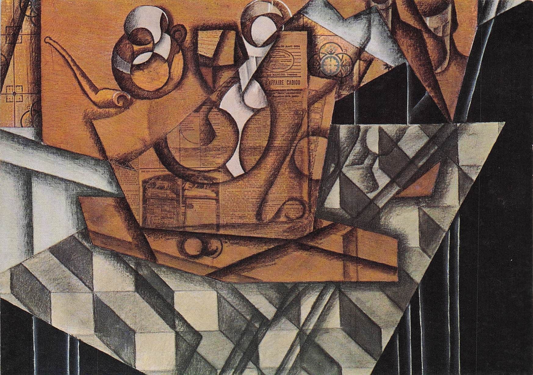 Juan Gris Die Teetasen Painting Postcard