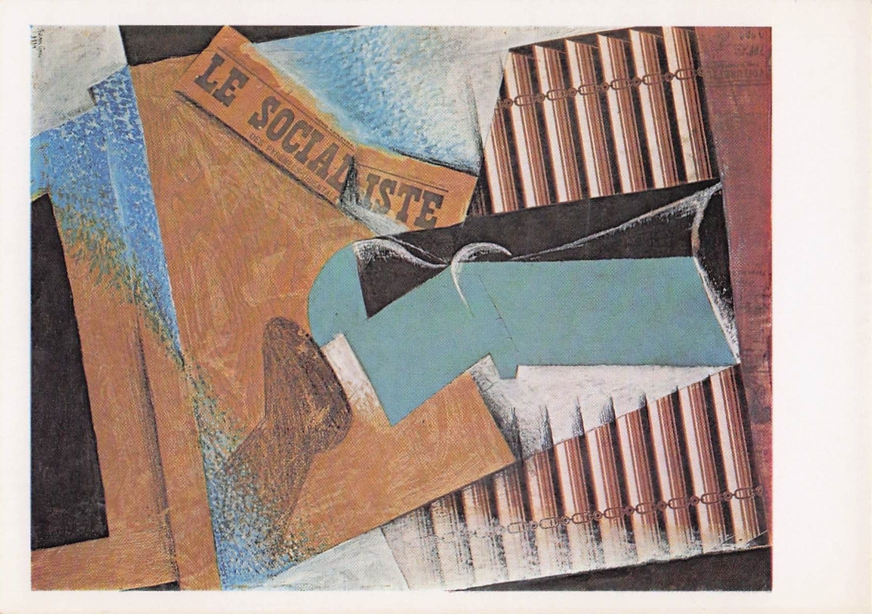 Juan Gris The Sunblind Tate Gallery Painting Postcard