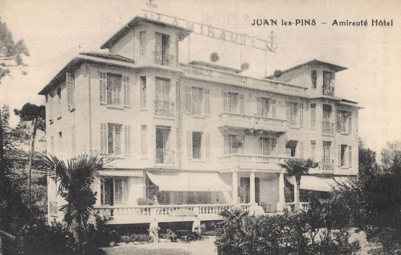 Juan Les Pins Amiraute Hotel Antique French Postcard