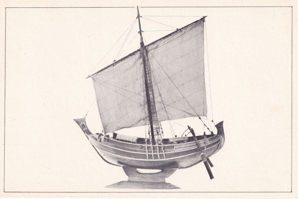 Judean Merchant Ship Boat Model Israel Museum Rare Postcard