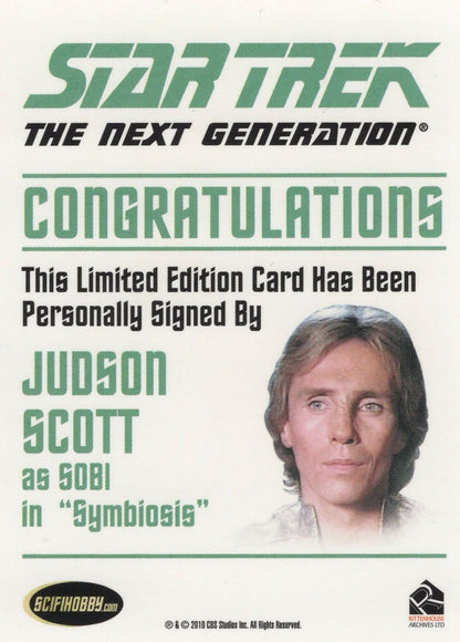 Judson Scott as Sobi Star Trek Hand Signed Autograph Photo Card