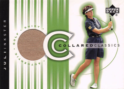 Juli Inkster Collared Classics Golf Shirt Relic Upper Deck 2003 Card
